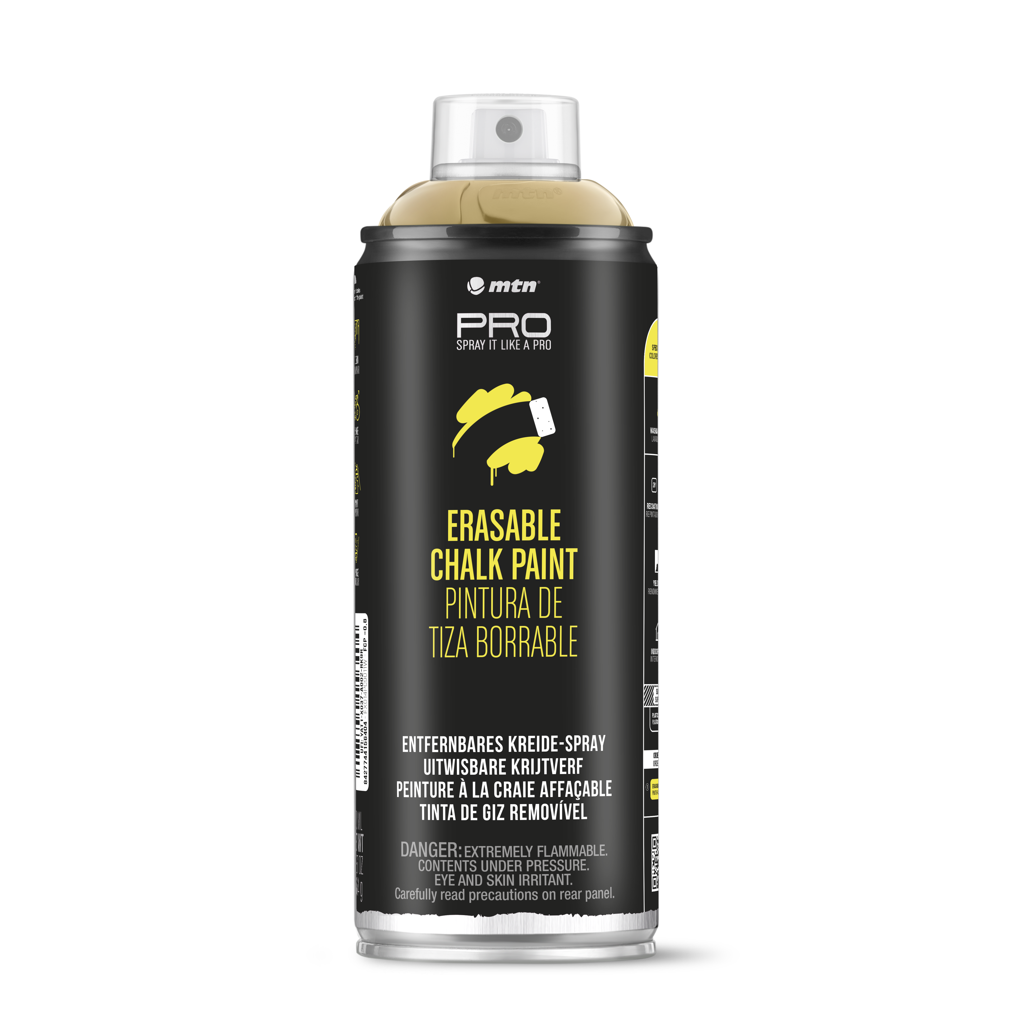 MTN PRO Spray Paint - Erasable Chalk 400ml - Gold