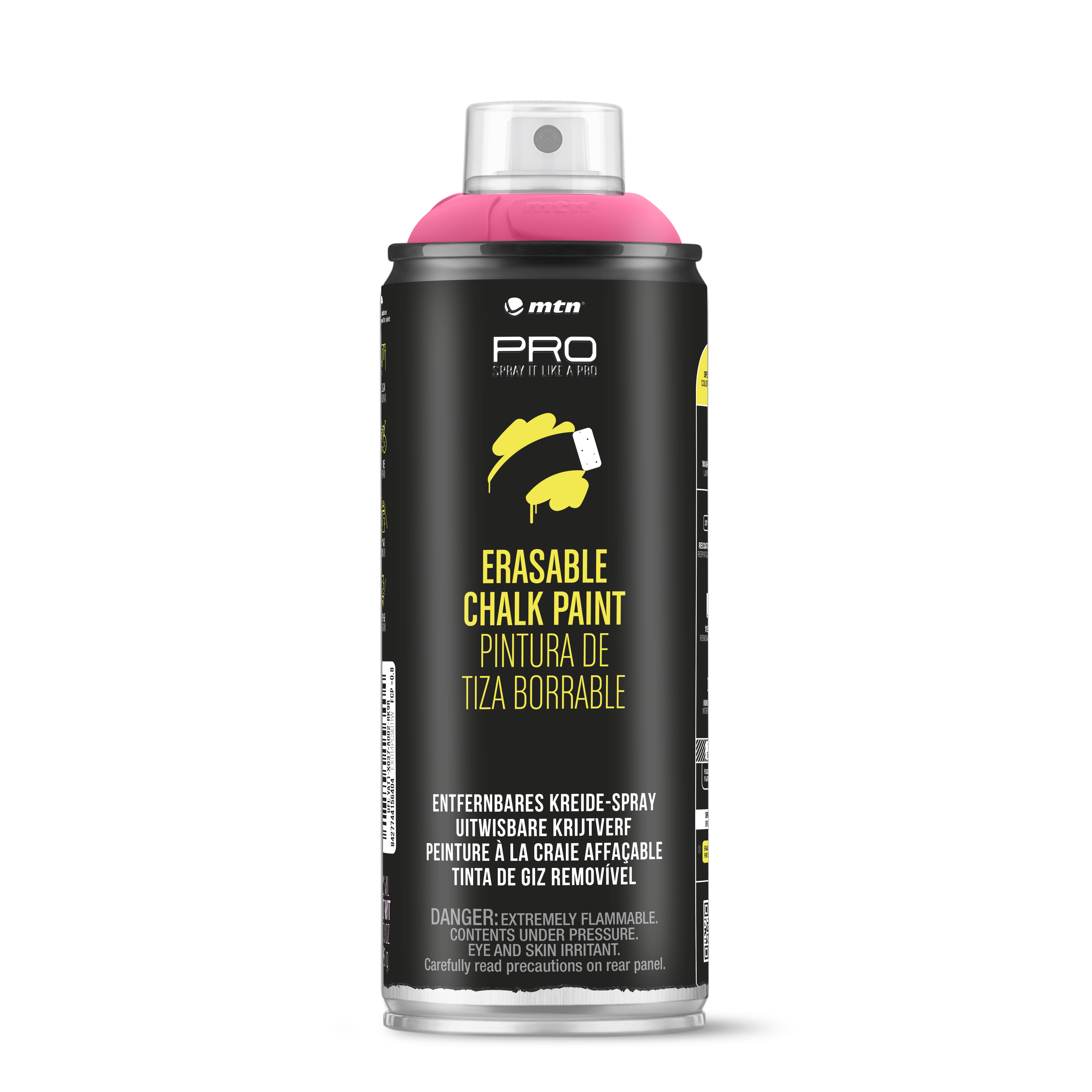 MTN PRO Spray Paint - Erasable Chalk 400ml - Magenta