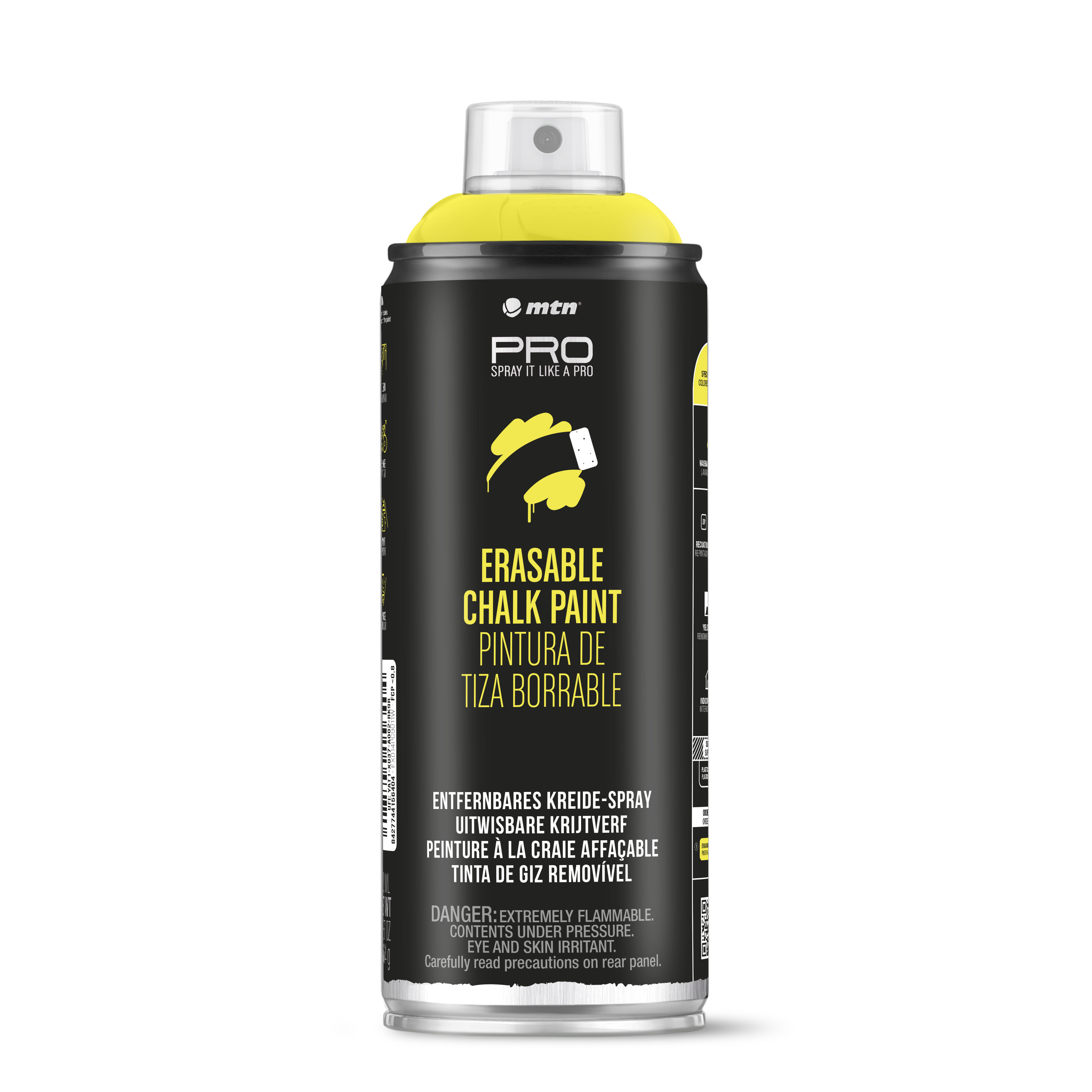 MTN PRO Spray Paint - Erasable Chalk 400ml - Light Yellow