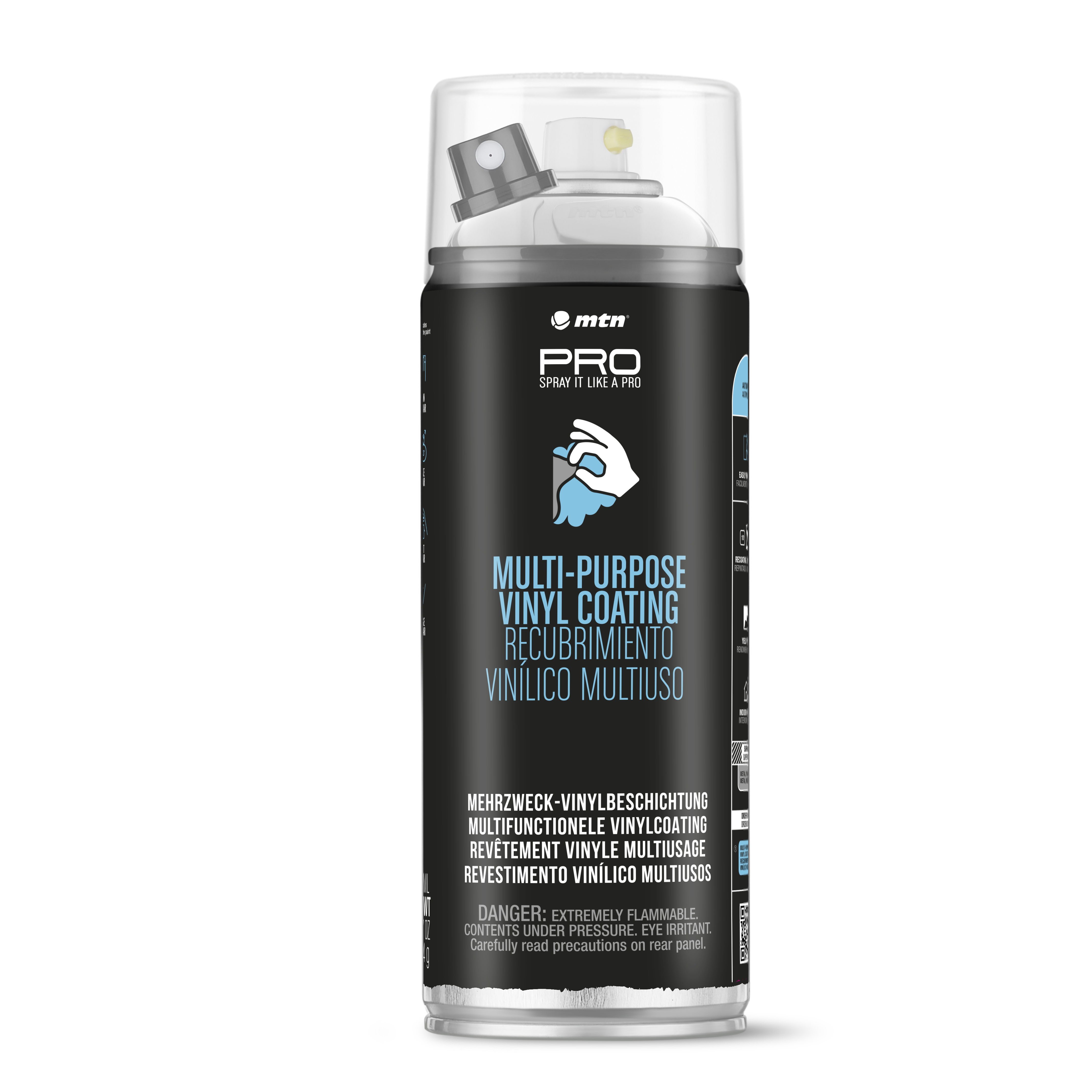 MTN PRO Spray Paint - Multipurpose Vinyl Coating 400ml - Metallic Grey